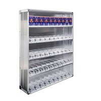 極速南L001鋁合金菸柜定制款掛墻式收納柜輕質(zhì)展示柜一體式超市展