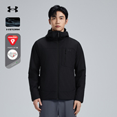 安德玛UA官方男士 连帽棉服冬季 防泼水轻量透气运动休闲防风外套男