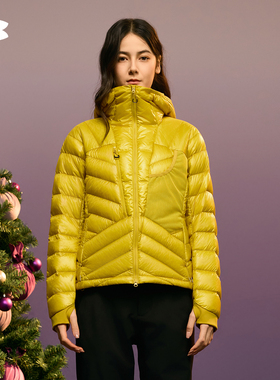 安德玛UA户外官方冬2025年新款700FP保暖羽绒服登山轻量鹅绒服女