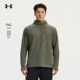 运动休闲摇粒绒翻领套头保暖打底衫 安德玛UA官方男款 抓绒衣秋冬季