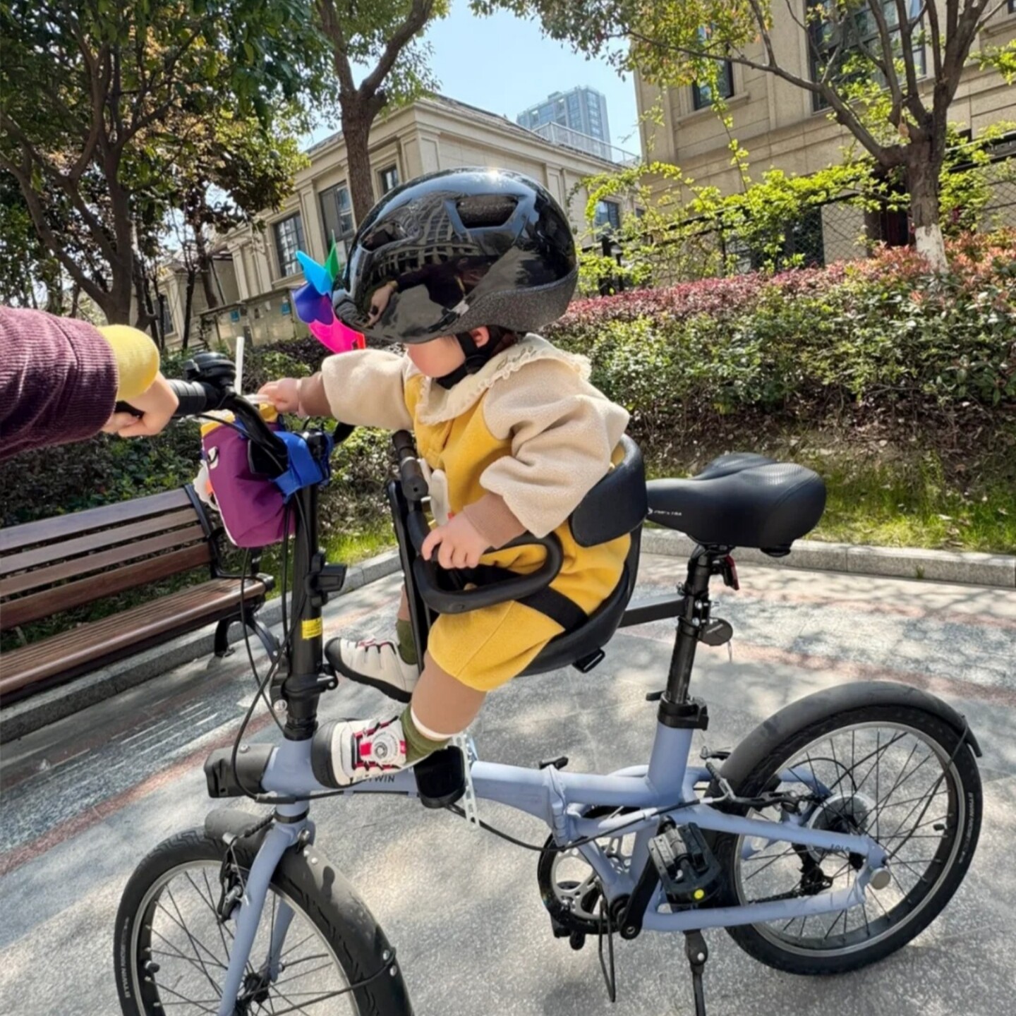 登山车前置儿童座椅变速车公路车折叠自行车单车宝宝安全小孩车凳