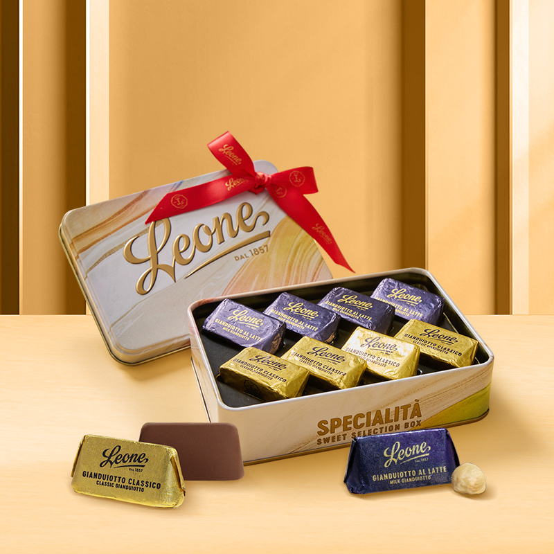 Leone蕾欧娜PGI榛子巧克力精选礼盒混合口味 圣诞礼意大利进口