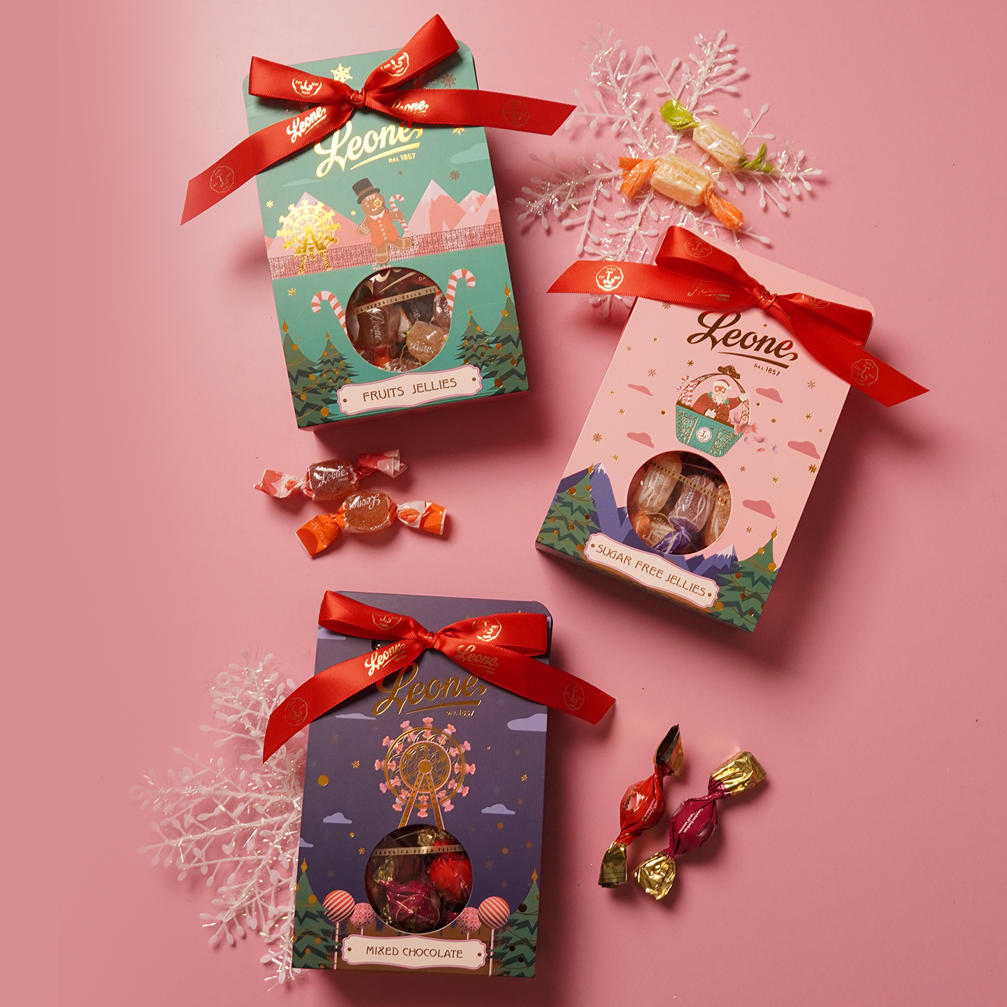 蕾欧娜圣诞水果软糖乐园系列礼袋