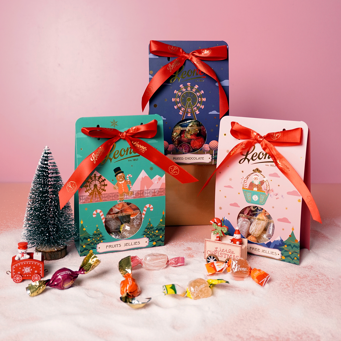 蕾欧娜圣诞水果软糖乐园系列礼袋