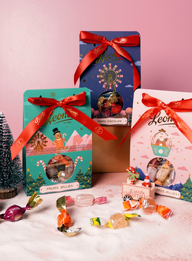 Leone蕾欧娜圣诞糖果乐园系列水果软糖礼袋12粒意大利进口礼物