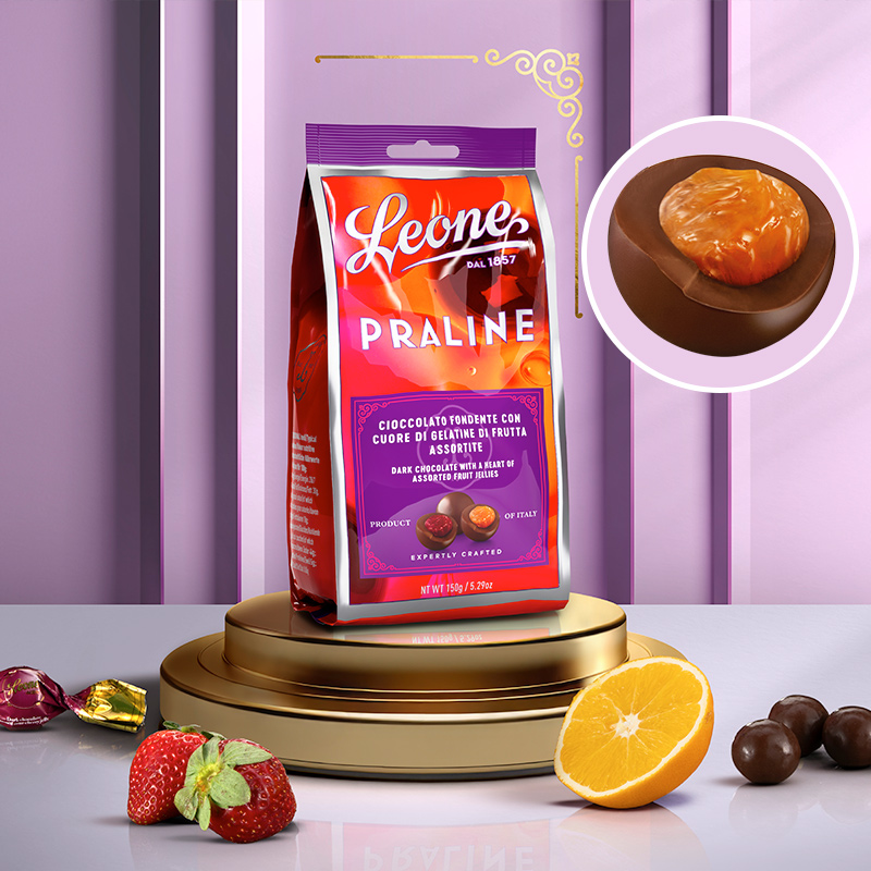 Leone蕾欧娜果酱夹心黑巧克力