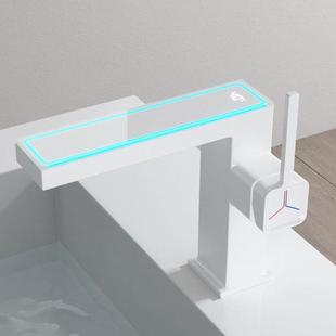 直销智能数显面盆水龙头显示温度全铜冷热水龙头浴室卫生间洗 新款
