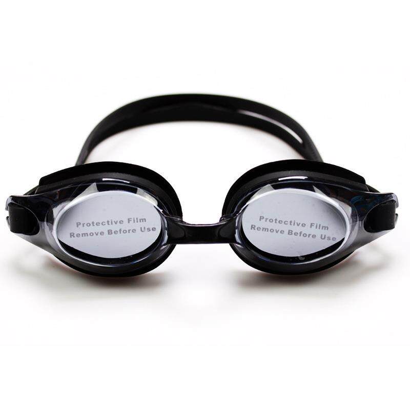 新款直销男女游泳装备成人近视游泳镜舒适大框防水防雾清晰黑色泳