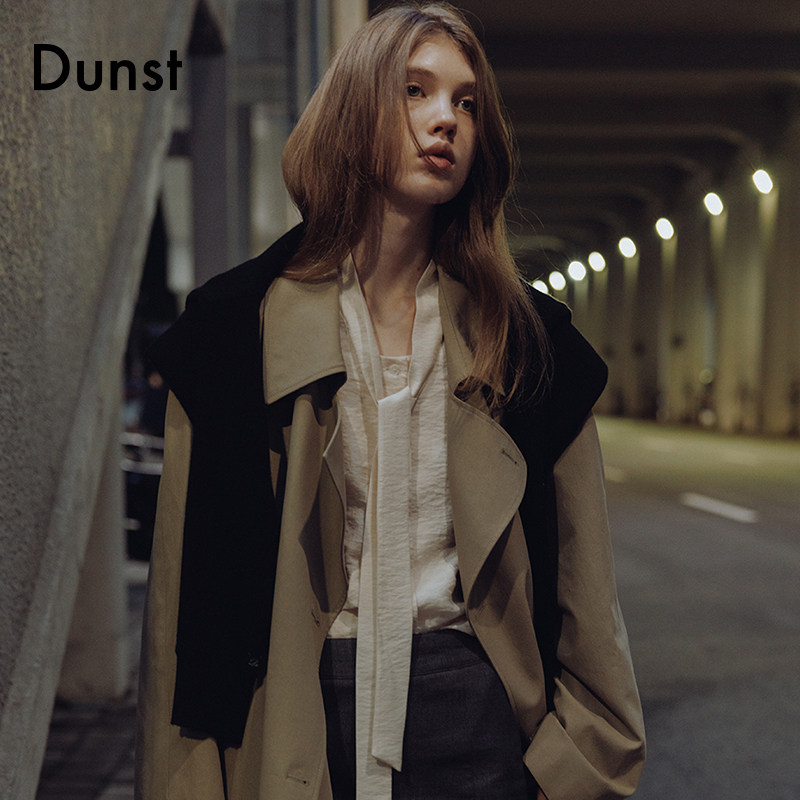 Dunst【肉团夫斯基同款】2025秋中性宽松长款风衣外套UDTR5C101