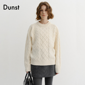 基础款 Dunst 渔夫毛衣UDSW5D122 新品 中性经典 允仔同款 2025冬季