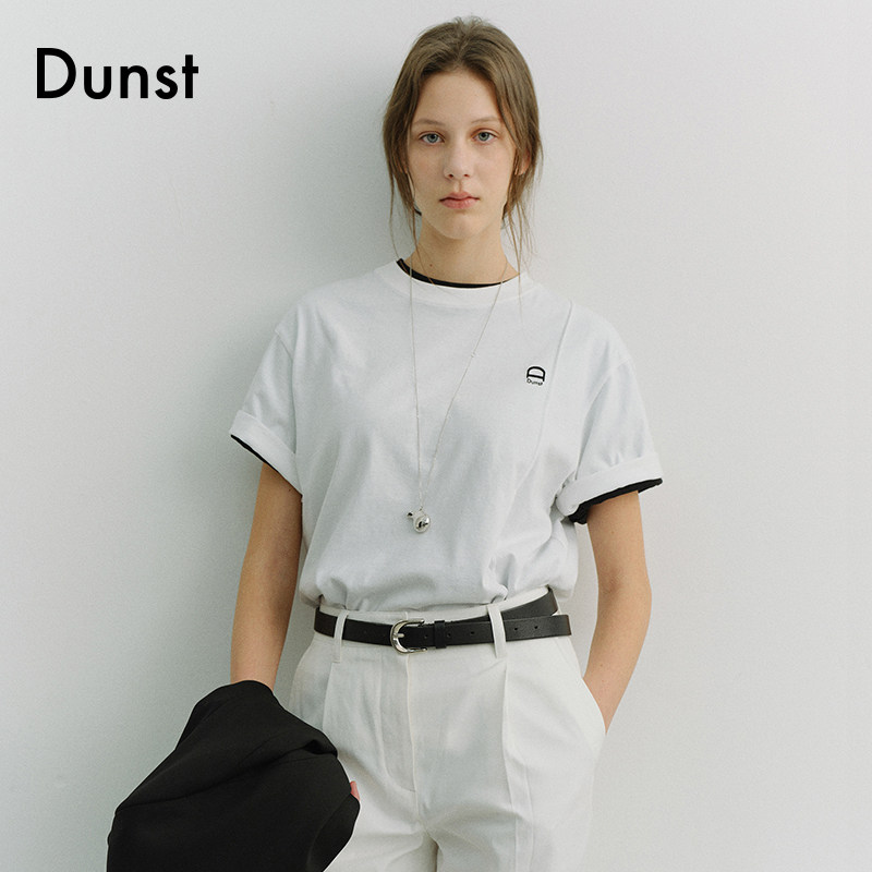 Dunst【艺只喵喵同款】2026新品中性简约圆领短袖T恤UDTS6A111图片