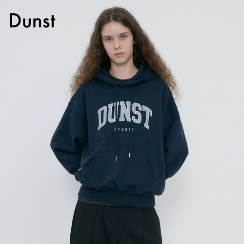 Dunst2026秋季新品中性复古学院风拱形Logo休闲连帽卫衣UDTS6C111
