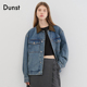 Dunst中性领口拼接宽松休闲水洗复古牛仔工装 夹克外套UDJU5C115