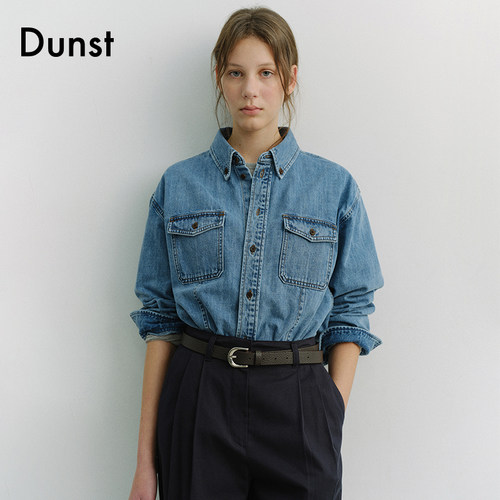 牛仔衬衫Dunst秋季中性
