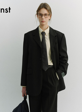 Dunst【艺只喵喵同款】2026春季新品中性羊毛西装夹克UDJA6A103