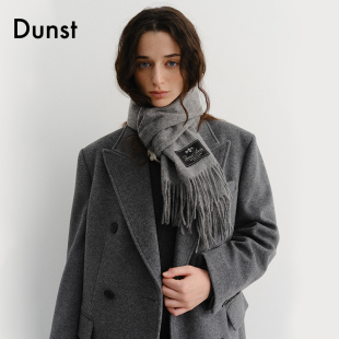 Dunst2025冬季新品围脖男女同款纯色百搭山羊绒长款围巾UDMU5F103