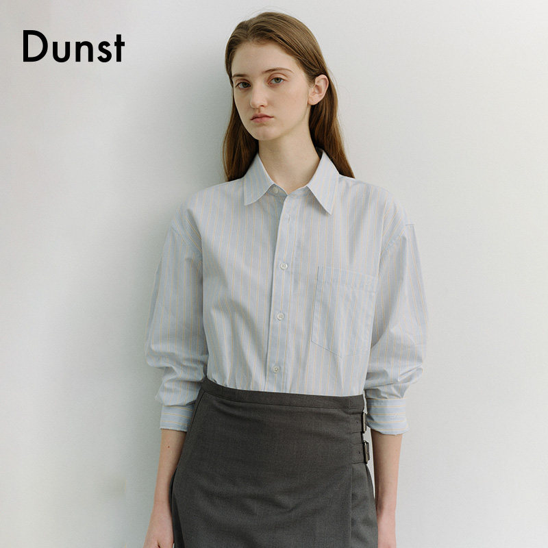 Dunst【艺只喵喵同款】2026春季新品中性宽松条纹衬衫UDS