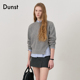 型百搭圆领毛衣针织衫 Dunst中性纽扣装 饰半宽松版 上衣UDSW4C107