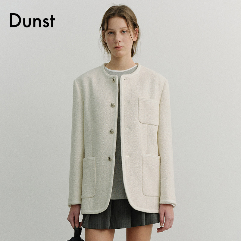 Dunst2026春季无领粗花呢夹克外套券后1749元天猫在售