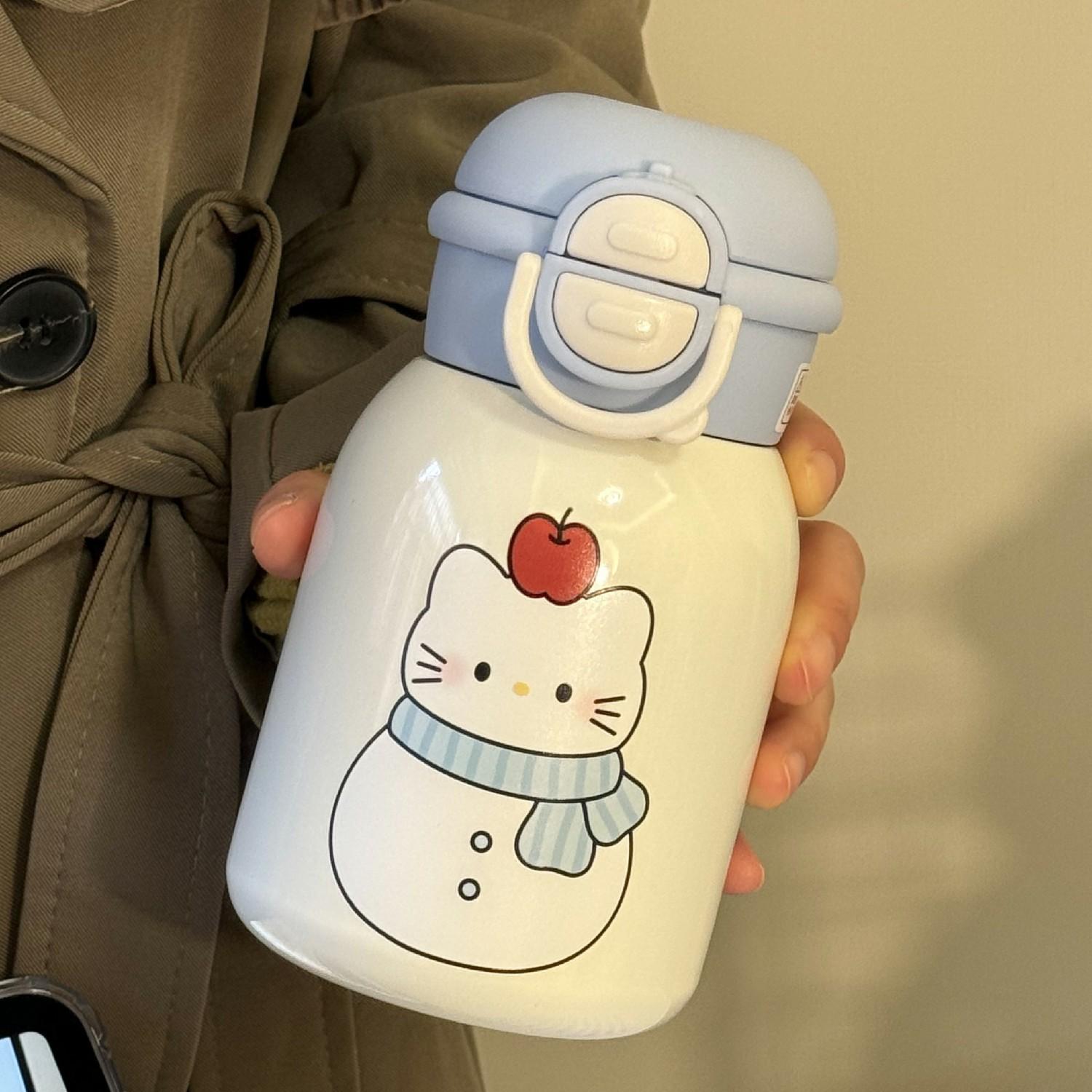 tiger虎牌适用冬天新款ins保温杯可爱女生高颜值大容量便携吸管杯