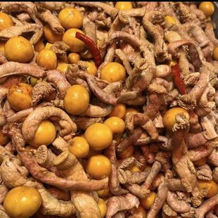 河南特产夏邑胡桥桶子鸡麻辣包蛋肠熟食真空包装开袋即食麻辣鸡杂