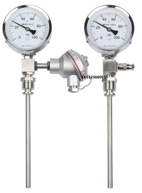 WSSP-485/483/482/481带热电阻(偶)双金属温度计远程电子测温表头