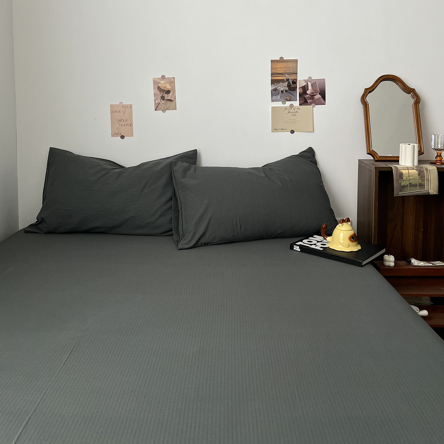 单件双层纱床单床笠全棉床罩床套三件套单人双人枕套床垫防尘宿舍