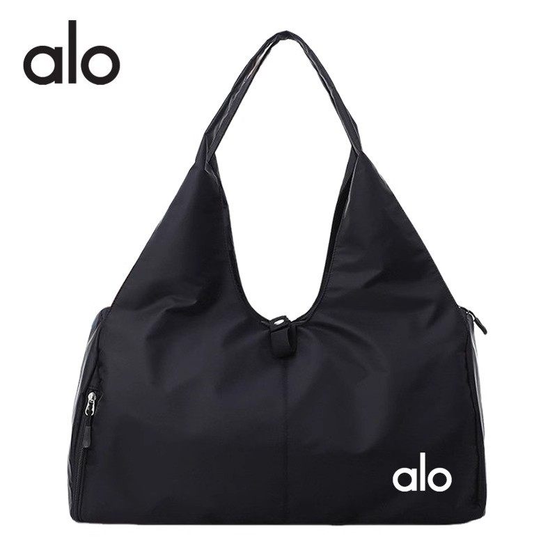 alo yoga gym bag travel organizer bag college student shoulder bag large capacity foldable multi-function tote bag