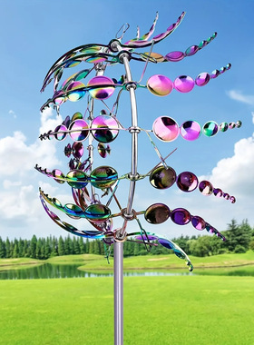 铁艺金属风车户外花园装饰摆件景区别墅幼儿园创意庭院子造景布置