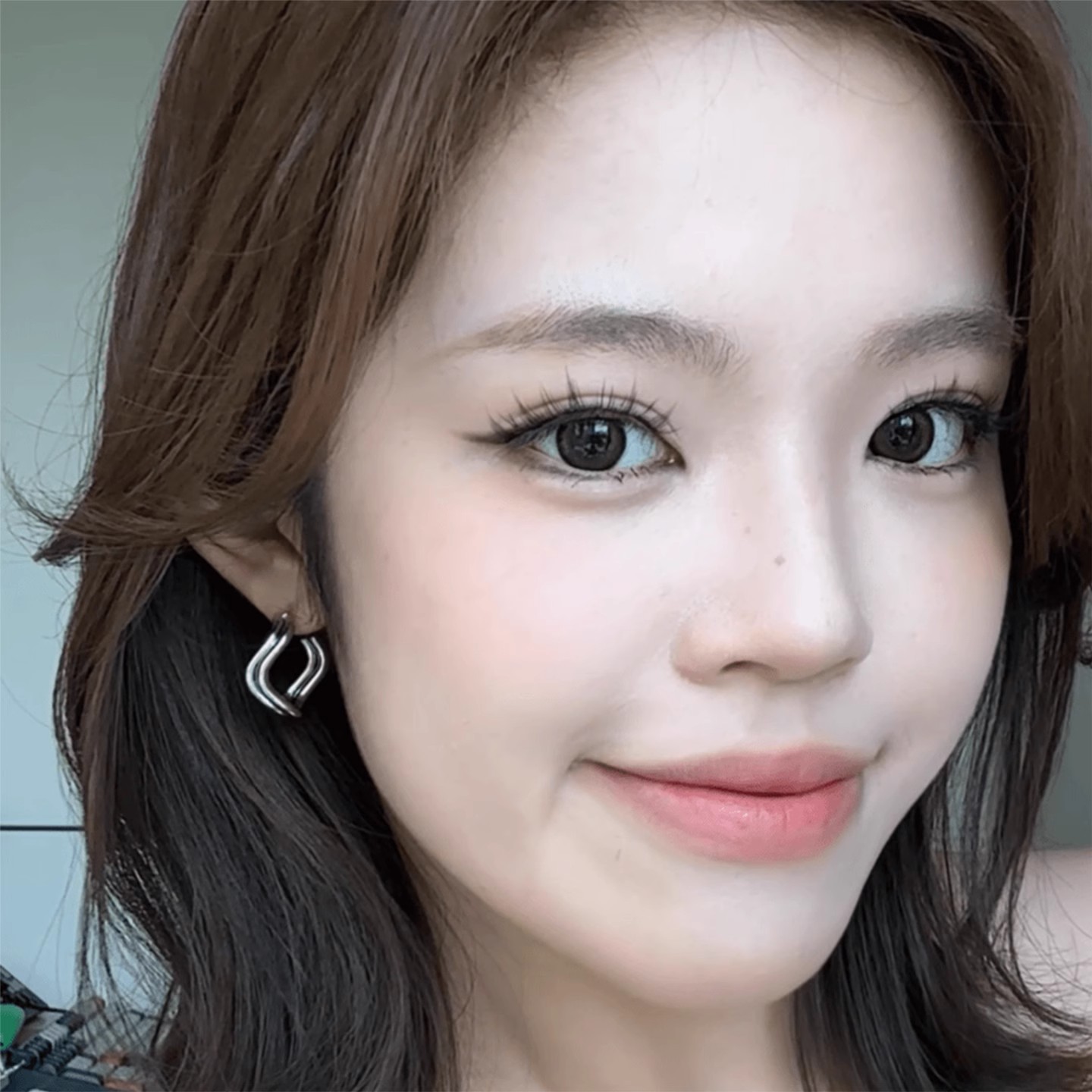 轻奢风气质波浪耳环百搭时尚耳饰