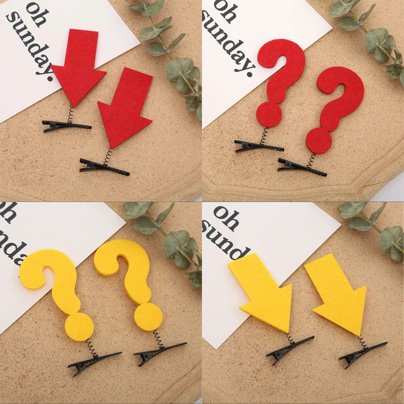 氛围感搞怪符号发夹趣味设计发卡