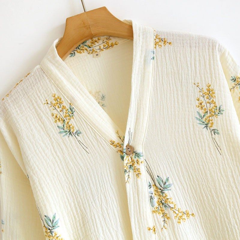 睡裙睡袍女夏季纯棉纱布和服春秋夏季薄款日式家居服浴袍睡衣汗蒸,女士内衣/男士内衣/家居服,睡袍/浴袍,淘宝优惠券,粉丝福利购,淘宝优惠卷