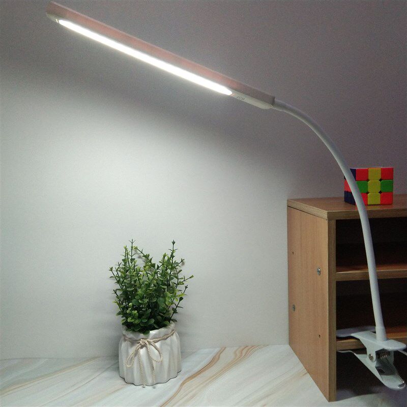 LED台灯护眼触摸插电调光大学生书桌宿舍阅读夹子床头折叠USB夜灯