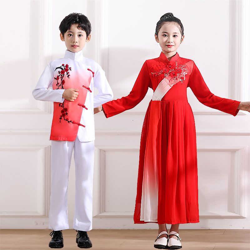 毕业大合照演出服男女童合唱团表演服装幼儿园舞蹈服朗诵主持礼服