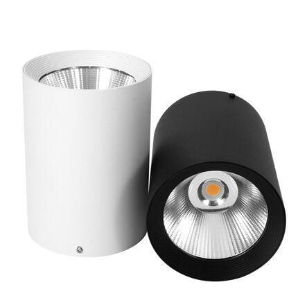 led明装射灯免开孔家用客厅餐厅吧台服装店防眩光吊线超亮cob筒灯