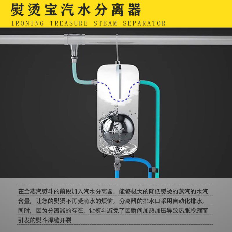 熨烫宝自动蒸汽水分离器节能全蒸汽熨斗窗帘干洗店防漏水锅炉烫斗
