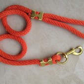 比特犬中大型犬高材质纯铜扣牵引绳 猛犬防滑防磨遛狗绳 包邮