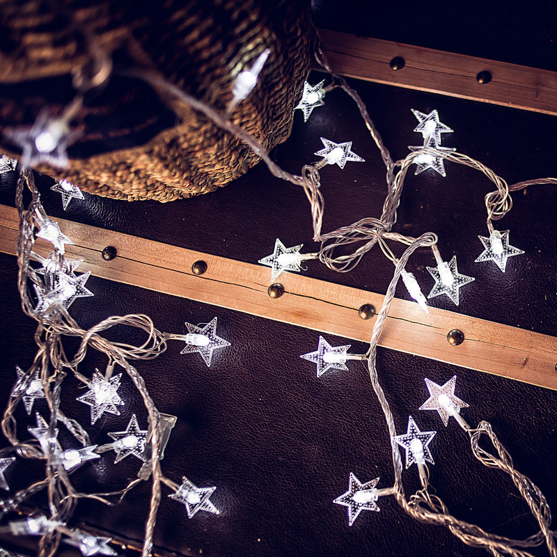 LED小彩灯闪灯串灯满天星 少女心房间卧室婚庆装饰灯浪漫星星灯泡