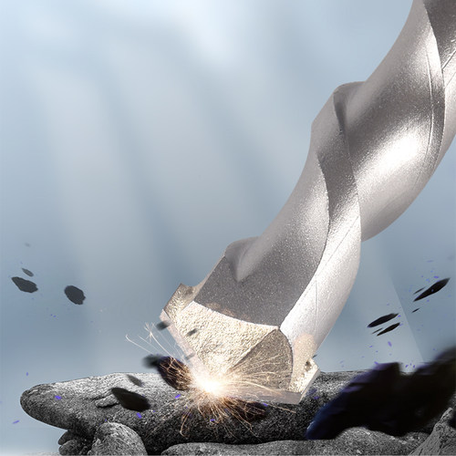 加长电锤钻头方柄四坑350-500mm穿墙圆柄水泥墙壁砖墙混凝土打孔