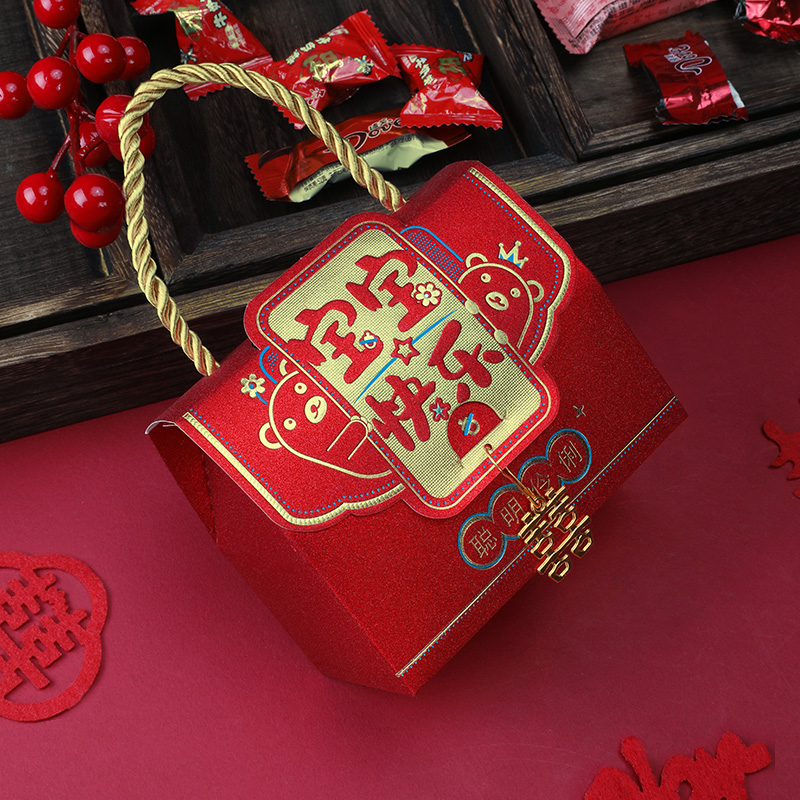 宝宝出生满月礼盒喜饼喜蛋盒包装盒萌宝诞生百天周岁回礼喜糖盒子