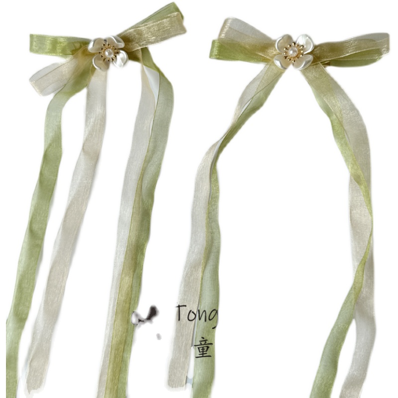 儿童古风飘带发夹超仙气宝宝汉服表演对夹古代女孩发饰配饰头饰