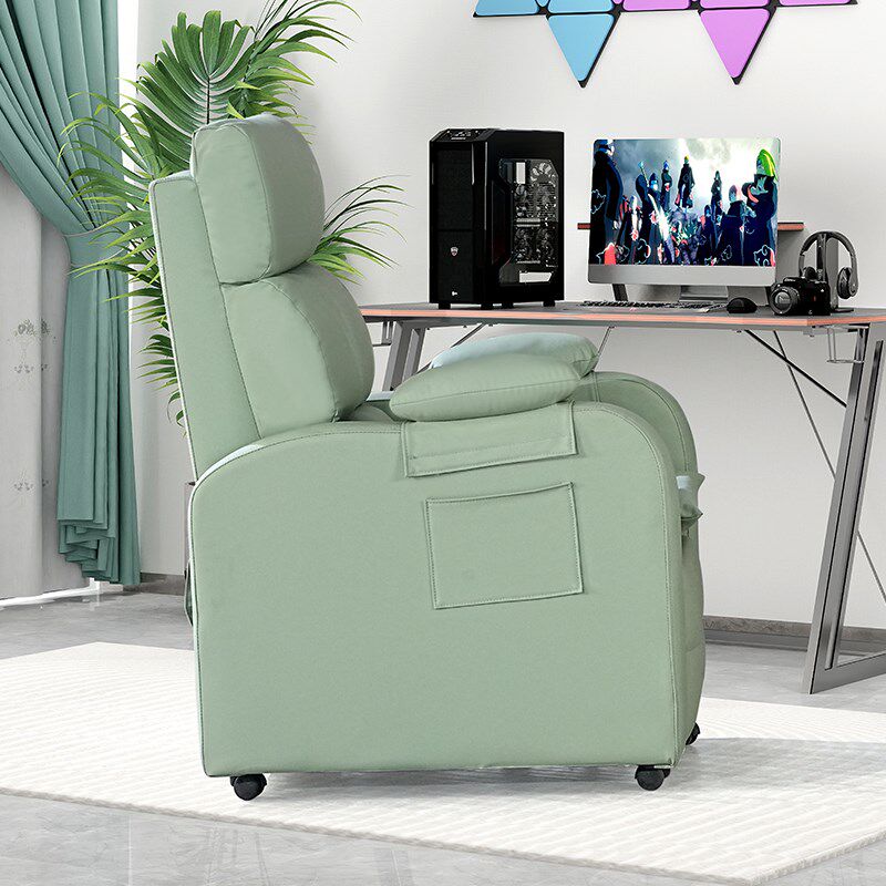 靠背可调可躺带腿托单人电竞沙发椅懒人家用办公电脑网咖网吧沙发