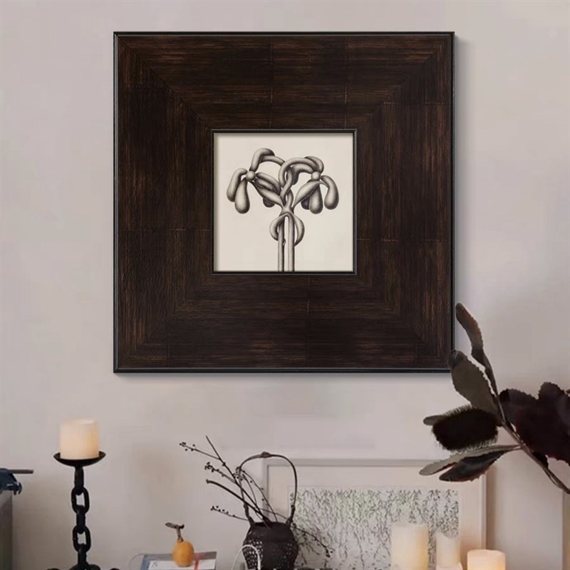 漠北之花  法式中古风客厅组合装饰画美式小众复古卧室书房壁挂画