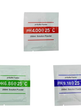 配件PH标准剂标定缓冲液ph笔酸碱度计溶剂粉袋4.00粉6.86末9.18值
