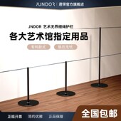 君铎 304不锈钢博物馆多层隔离防护栏高端艺术展拉绳矮栏杆围栏