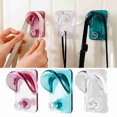 极速2pcs Bathroom Decorative Punch-free Adhesive Solid Color