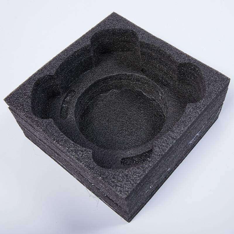 黑色珍珠棉泡沫板材切割定做EPE泡棉内衬填充防震黑色泡沫棉现货