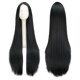 100CM Long QQXCAIW Inches Wig Synthetic Wigs Black Heat
