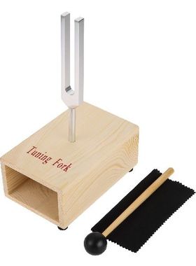 512Hz Tuning Fork with Silicone Hammer Wooden Box and