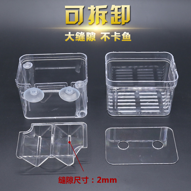 孔雀鱼凤尾玛丽红箭鱼繁殖盒孵化器孵化盒鱼缸小鱼幼鱼鱼苗隔离盒